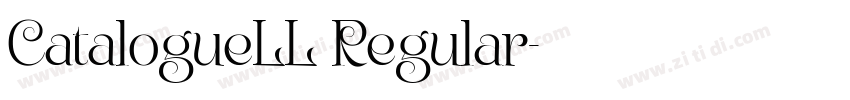 CatalogueLL Regular字体转换